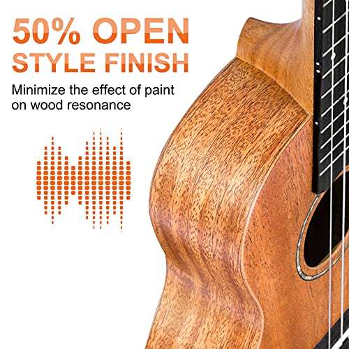 Concert Ukulele 23 Inch with Complete Kit for Beginners Y28318