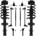 Detroit Axle - Front Struts w/Coil Spring & Sway Bar End Links Kit Replacement for Chrysler Town & Country S Dodge Grand Caravan R/T GT Ram C/V