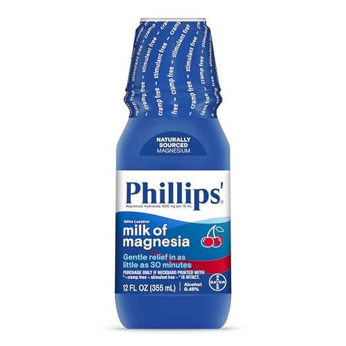 Phillips' Milk of Magnesia Laxative, Fresh Mint, 26 Fl Oz (Pack of 2)