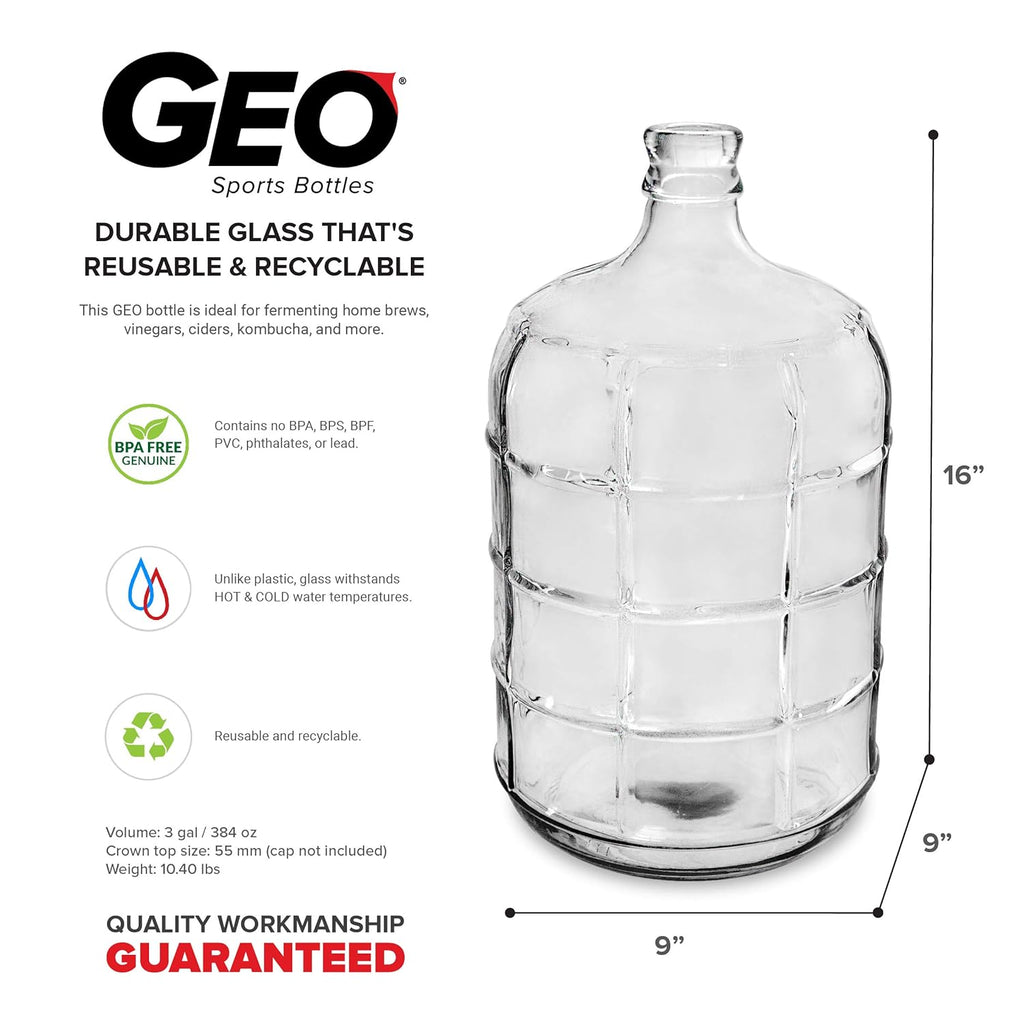 3 Gallon Round Glass Carboy for Home Brew R575