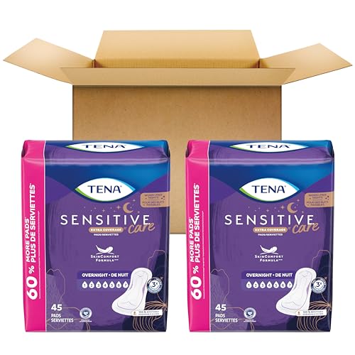 Overnight Incontinence Pads for Women, Extra Coverage, 135 Count L594808