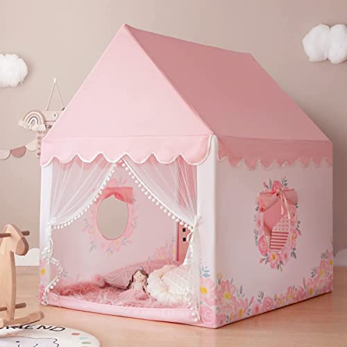 Kids Play Tent Large Playhouse Castle with Padded Mat U7064