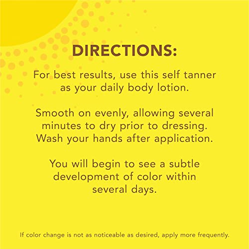 Natural Glow Self Tanner Body Lotion for Medium to Tan Skin Tone with Firming Formula W987550