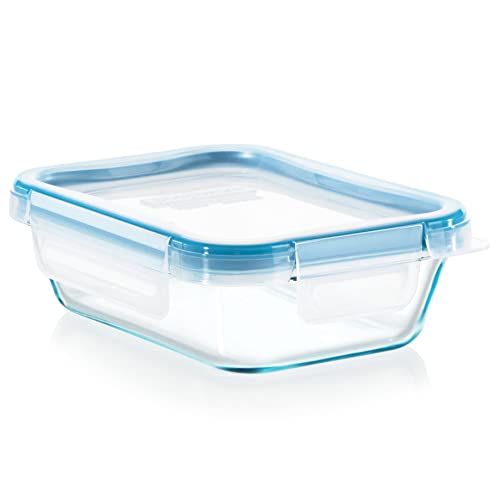 2-Cup Rectangle Glass Food Storage Containers, Pack of 2 E7781