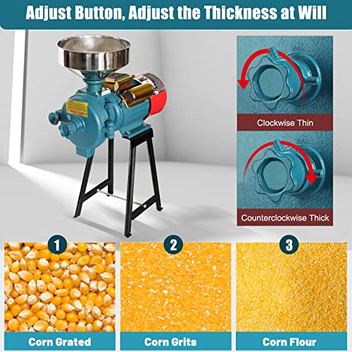 Electric Grain Mill Grinder 3000W for Cereals Corn Wheat D225148