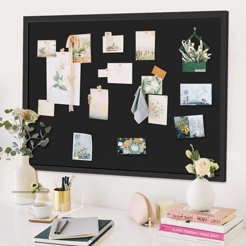 2 Pack Large Cork Bulletin Boards 23x17 with Frame for Wall K754
