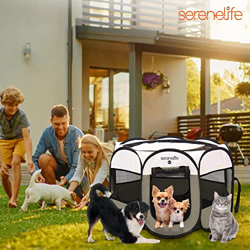 Foldable Portable Pet Tent Playpen for Dog & Cat with Mesh, Indoor Outdoor Travel X590