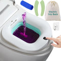 Sitz Bath for Hemorrhoids, Foldable Electric Sitz Bath for Toilet Seat, Sitz Bath for Postpartum Care, Sits Bath Toilet Basin for Women and Men, Sitz Bath Salt Soak Tub, Butt Bath Bowl, Green