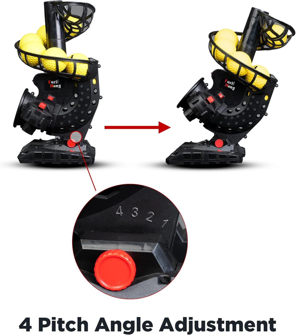 Electronic Baseball Pitching Machine, Adjustable Speed, Battery Powered, with 8 Balls E99059