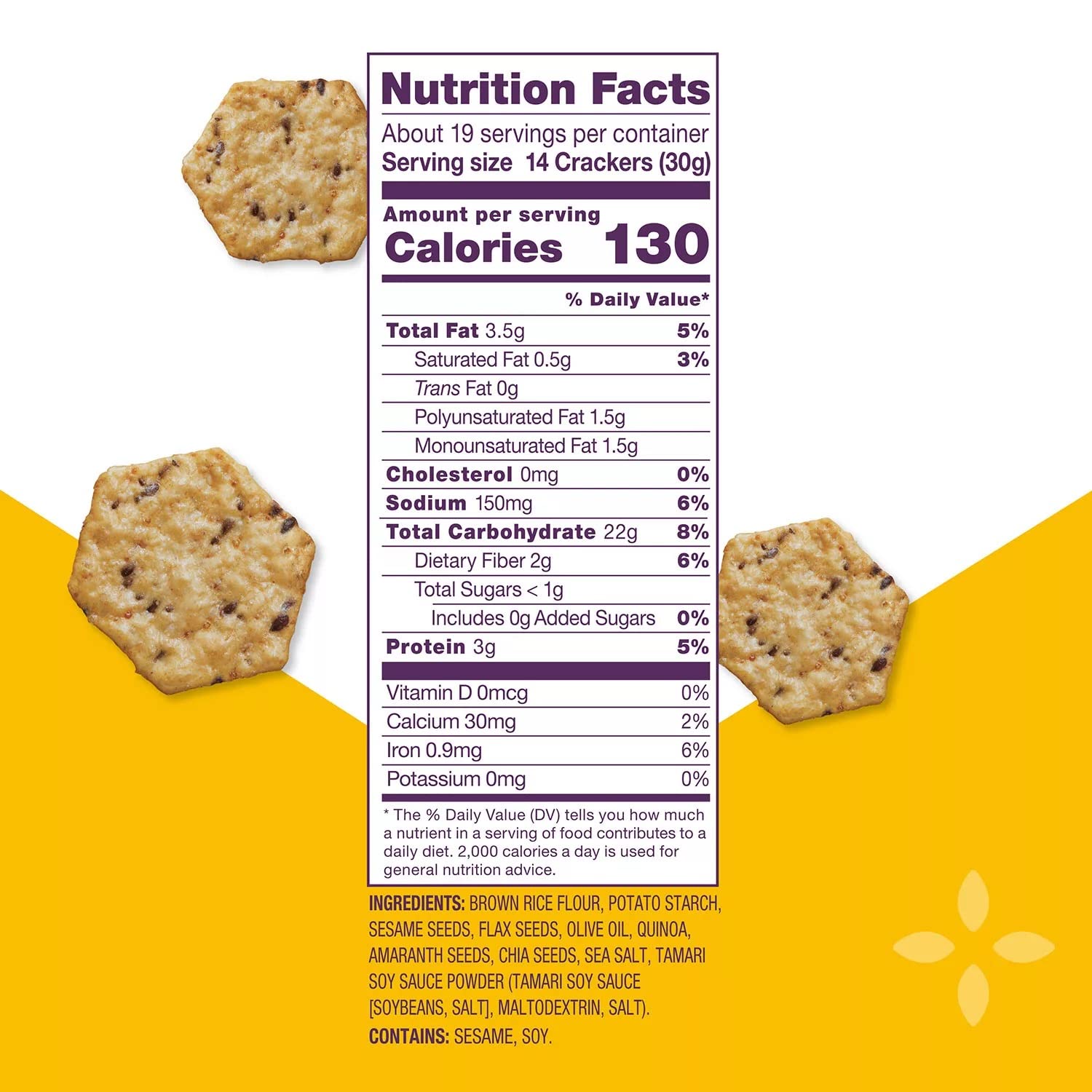 Multi-Grain Cracker with Olive Oil, 5 oz. 4-Pack U27285