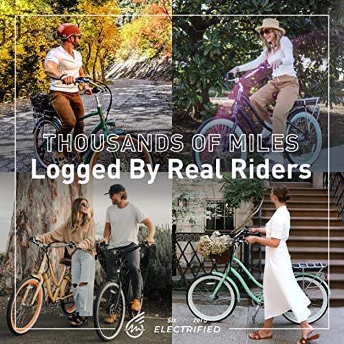 Women's Electric Bike, Step-Through Touring Hybrid, 26" I373258