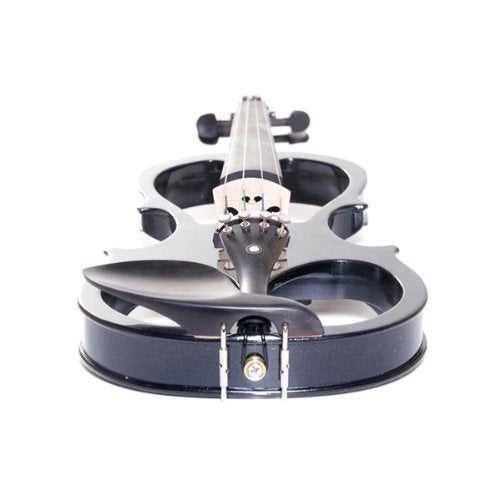 Silent Electric Violin with Ebony Fittings, Full Body Mahogany V871