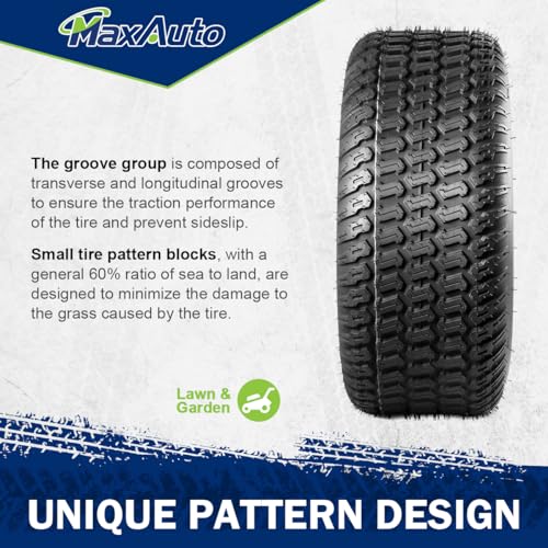 20x8-10 Turf Saver Tire, 4ply Tubeless Lawn & Garden Tire C773772