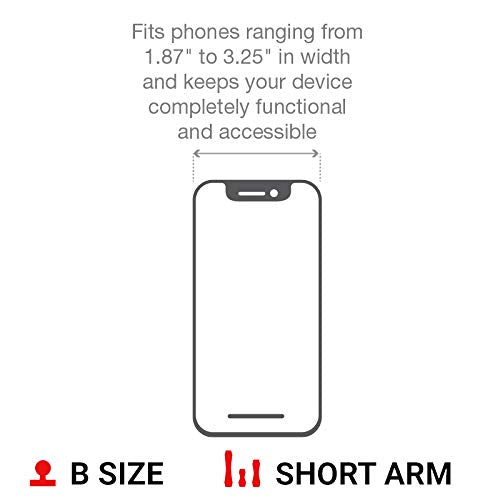 Phone Mount with Handlebar U-Bolt Base and Short Arm for Motorcycle, ATV, Bike B586553