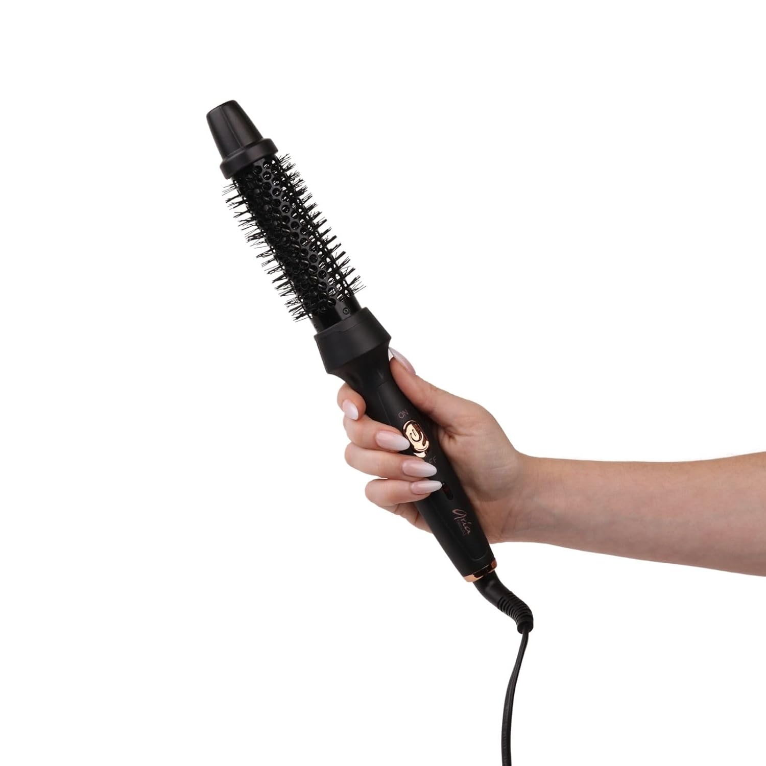 Thermal Ionic Styling Brush - Hot Air Brush for Blowouts - Ceramic Round Brush - Lightweight - Black S64786