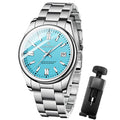 AKNIGHT Men Watch Waterproof Stainless Steel Watch for Men Analog Chronograph Fashion Watch, Easy Read Men Dress Watch Luminous Watch Elegant Gift