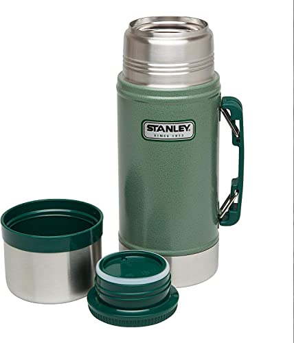 Insulated Food Jar, Stainless Steel, 24 oz, Hammertone Green T204323