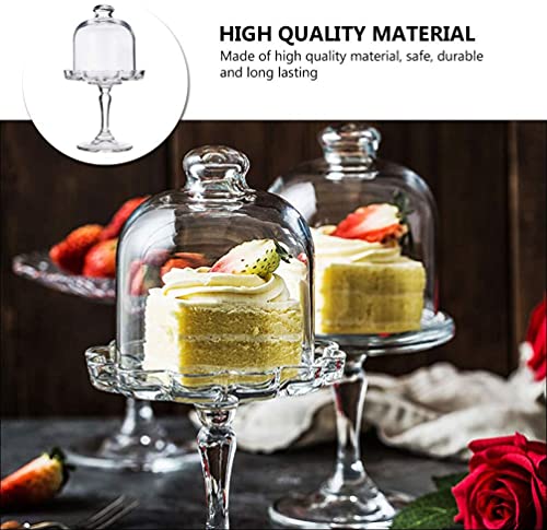 Mini Cake Stand with Dome Cover for Dessert Display C88059