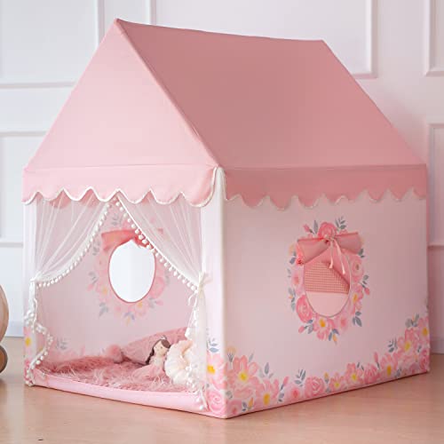 Kids Play Tent Large Playhouse Castle with Padded Mat U7064