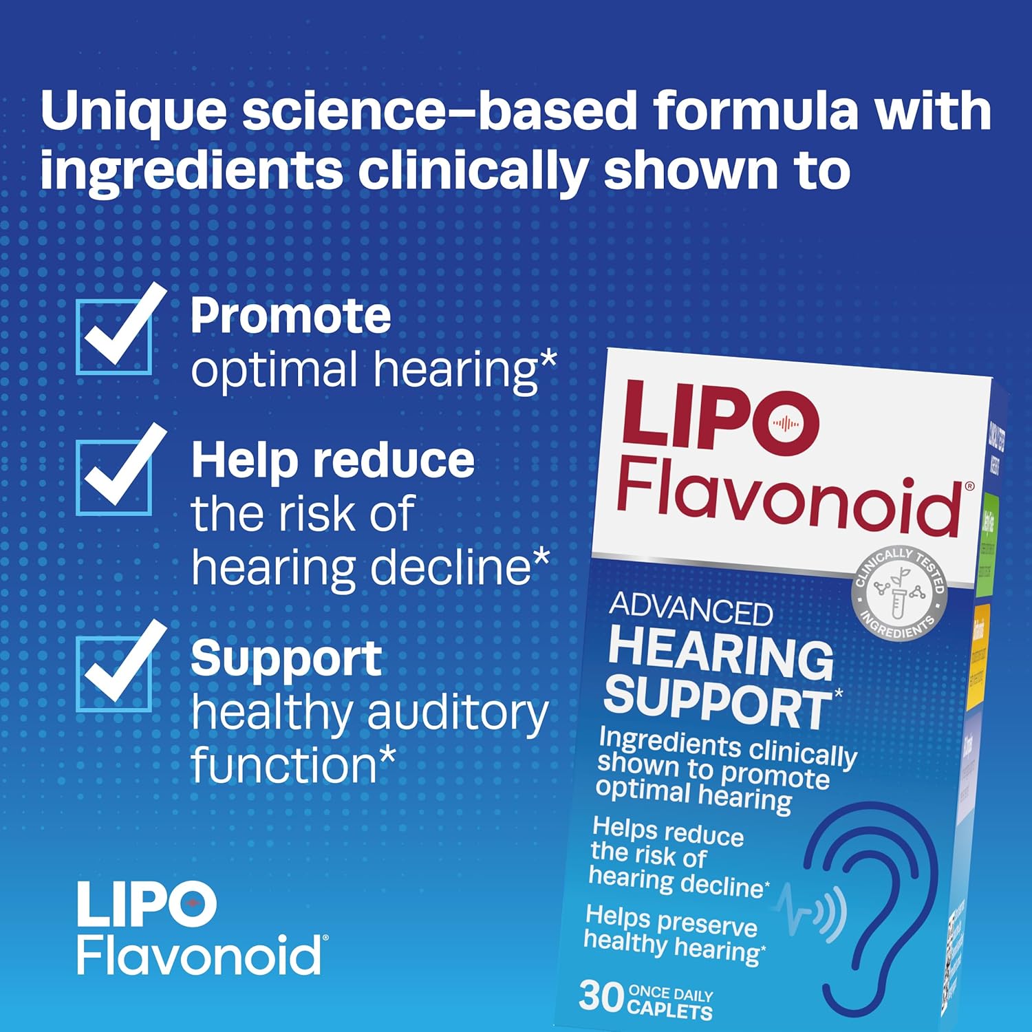 Hearing Support Daily Supplement, 40 Caplets R487