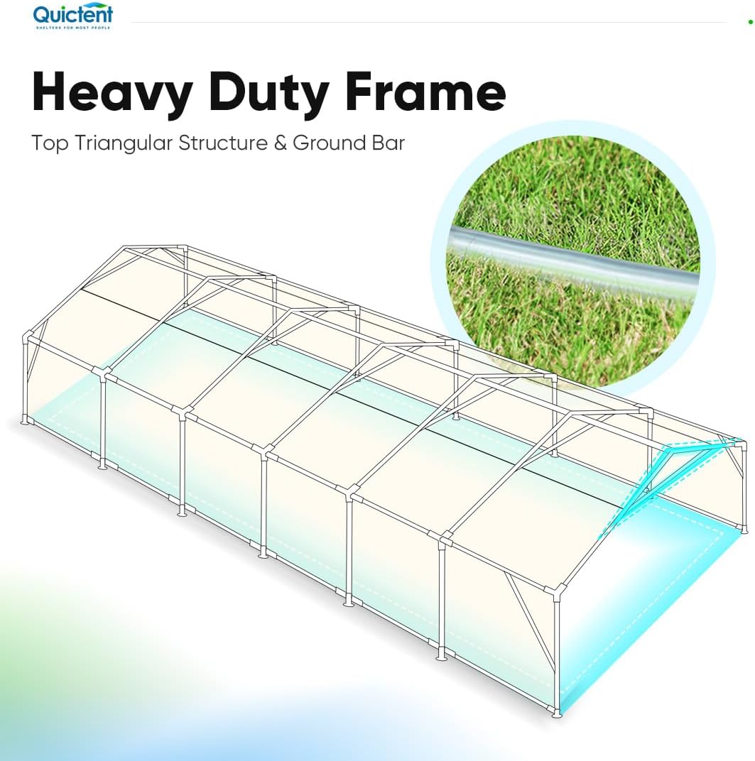 20x40 Party Tent Heavy Duty Outdoor Galvanized Wedding Canopy with Storage Bags V671125