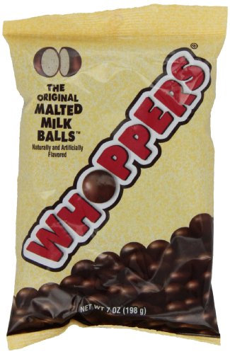 WHOPPERS Chocolate Malted Milk Balls Candy, 12 Ounce (Pack of 6)