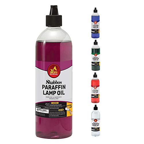 Red Smokeless Odorless Paraffin Lamp Oil for Indoor and Outdoor Use, 32oz U1489