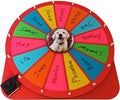 24 Inch Spinning Prize Wheel - 18 Slots Color Tabletop Roulette Spinner - Wheel of Fortune – Erasable Win The Fortune Spin Game for Trade Show and Spin The Wheel with Dry Erase Marker