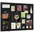 2 Pack Large Bulletin Board, 23 "x17 " White Cork Boards for Walls with Frame, Pin Display Board Vision Board for Home School Office Decor