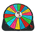 Handmade 24 Inch Spinning Prize Wheel - 18 Slots Tabletop Roulette Spinner - Wheel of Fortune – Erasable Win The Fortune Spin Game for Trade Show and Spin The Wheel with Dry Erase Marker (Red)