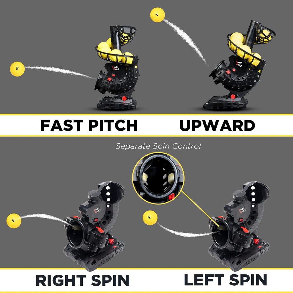Electronic Baseball Pitching Machine, Adjustable Speed, Battery Powered, with 8 Balls E99059