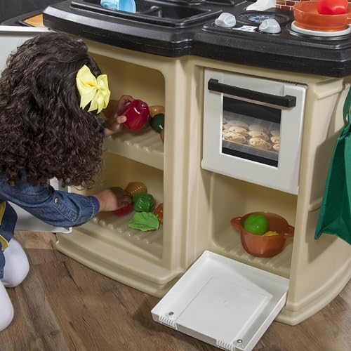 Kids Kitchen Play Set with Lights and Sounds, 33 Piece Toy Accessory Set Y99944