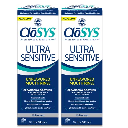 Ultra Sensitive Mouthwash, 32 Ounce, Unflavored, Alcohol Free, Dye Free C735