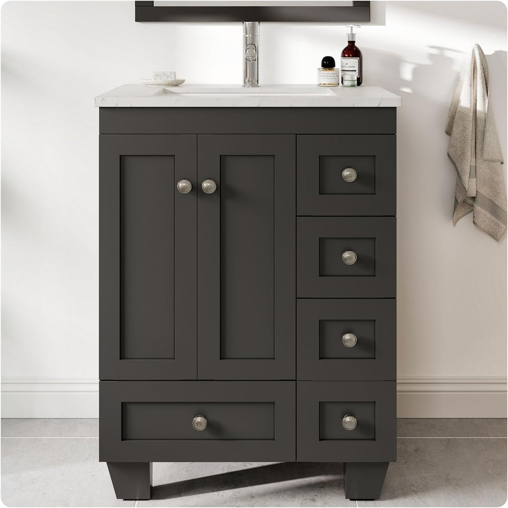 Eviva EVVN30-24X18ES Happy 24" x 18" Espresso Bathroom Vanities
