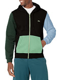 Lacoste Mens Classic Fit Colorblock Zip Up Hoodie