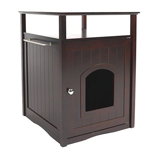 Merry Pet Cat Washroom/Night Stand Pet House – Hidden Litter Box Furniture