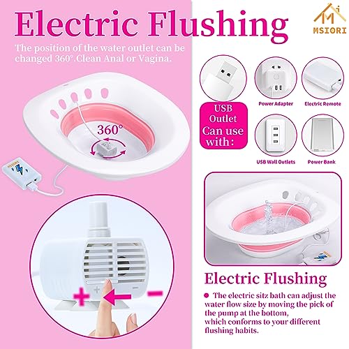 Electric Sitz Bath for Toilet Seat, Postpartum Care Basin, Collapsible I646758