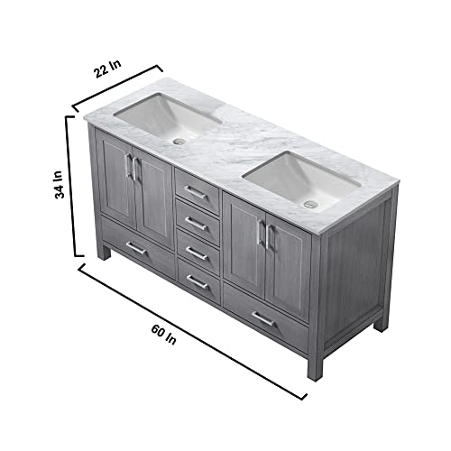 Double Bath Vanity with Carrara Marble Top Q223261