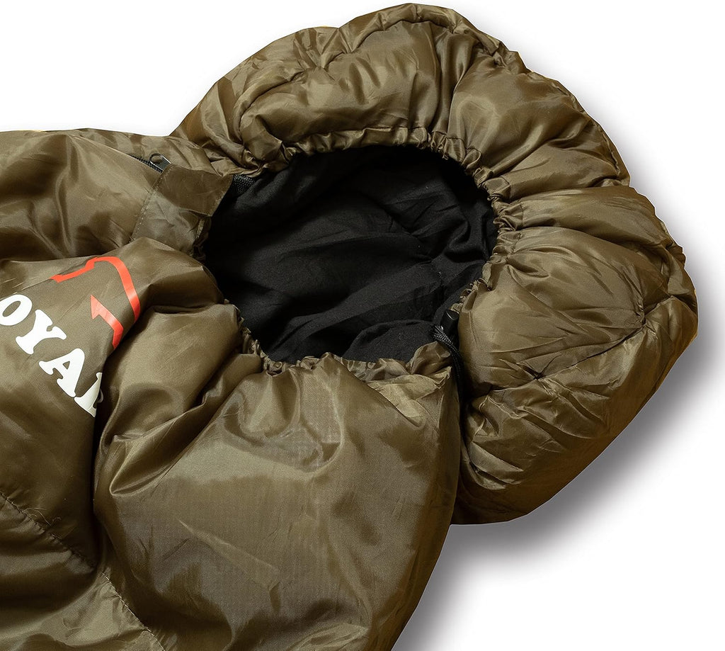 0°F Winter Sleeping Bag for Adults Cold Weather with Compression Sack V49774