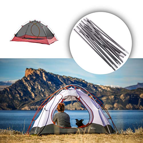 Tent Poles Replacement Kit, Lightweight Aluminum Camping Repair Poles V2543