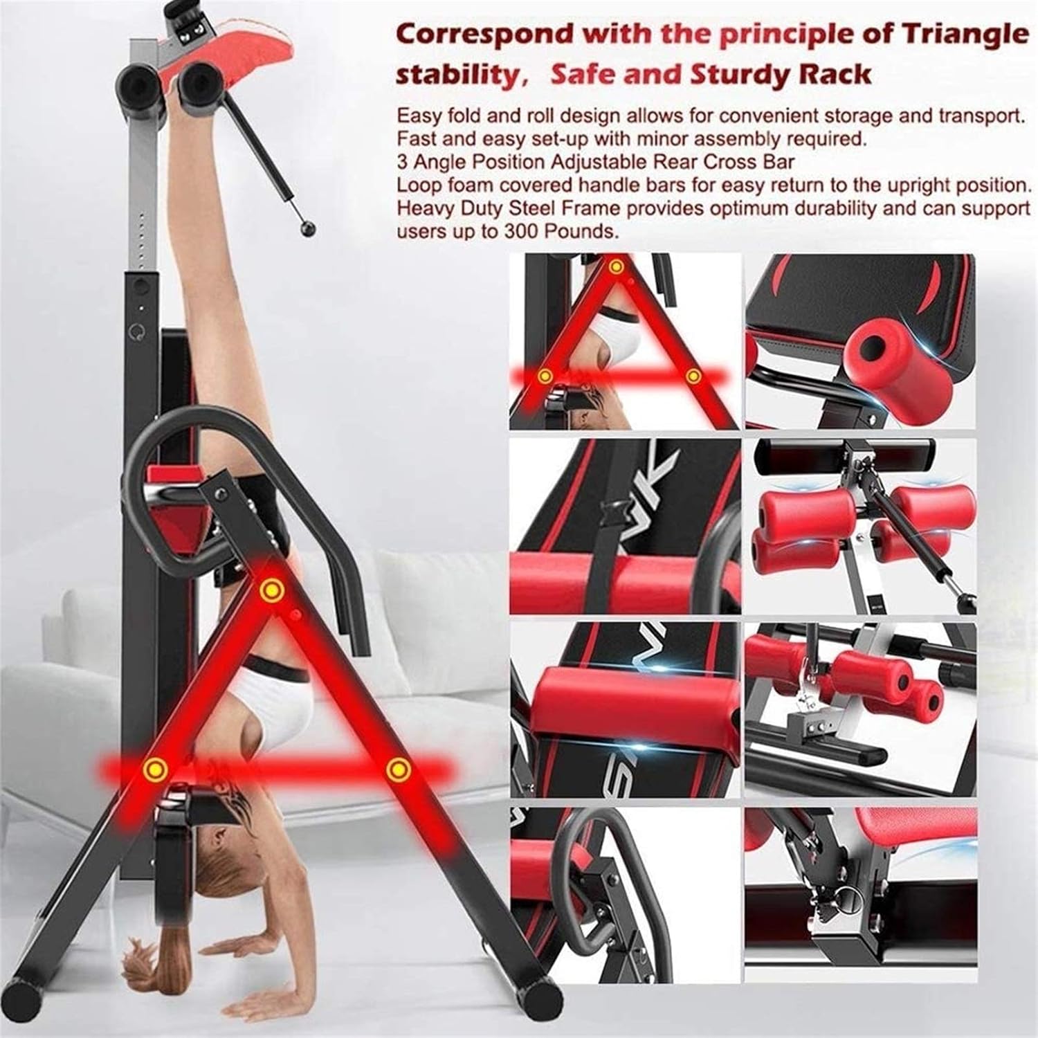 Inversion Table for Home Exercise with Headrest V2557