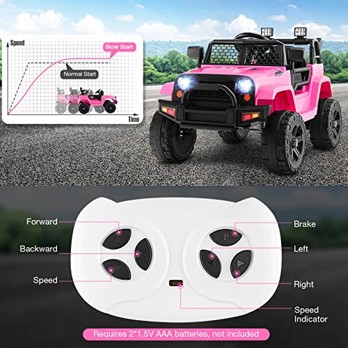12V Licensed Toyota FJ Electric Ride-On Truck for Kids with Remote Control W141137