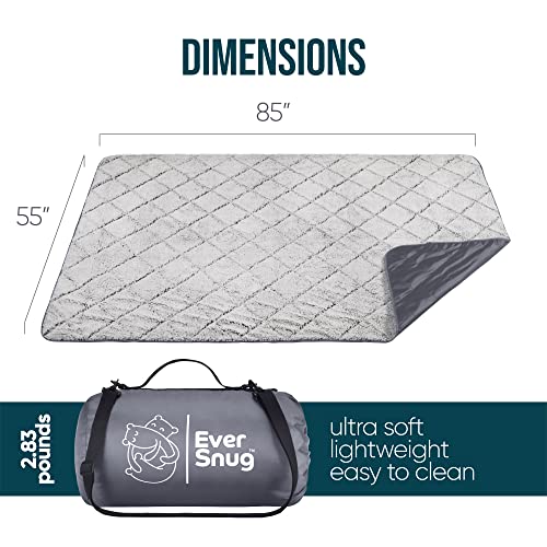 Waterproof Sherpa Camping Blanket - Extra Thick, Warm, Large Outdoor Fleece for Cold Weather N82568