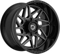Gear Alloy 761 RATIO Custom Wheel - 20x12, -44 Offset, 8x170 Bolt Pattern, 125.2mm Hub - Gloss Black with Milled Accents Rim