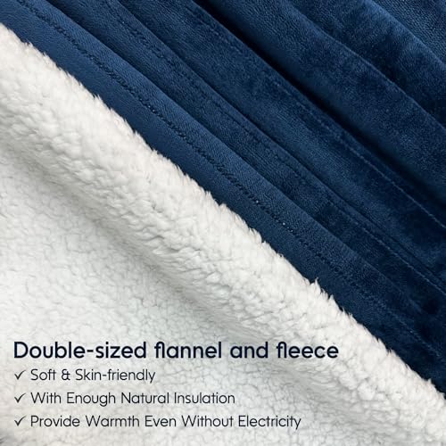Heated Fleece Twin Electric Blanket with Timer E929