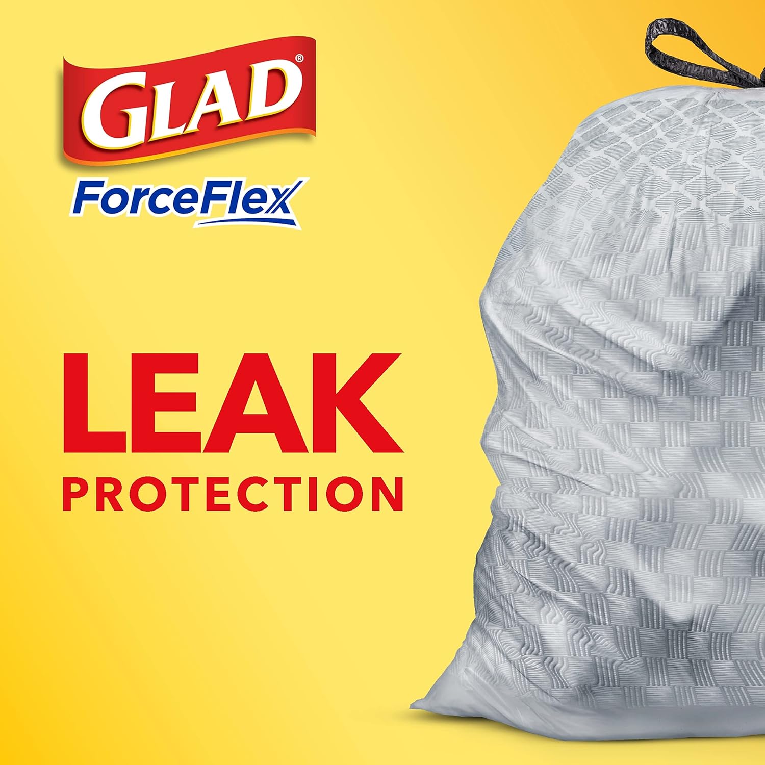 Tall Kitchen Drawstring Trash Bags, Fresh Clean, 13 Gal, 40 Ct D201