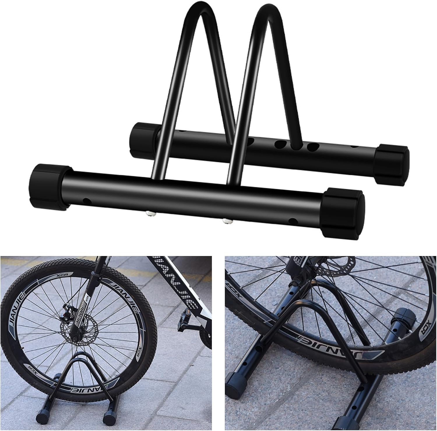 Adjustable Freestanding Bike Floor Stand for Garage Storage K9639