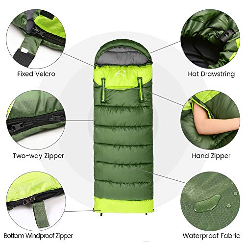 Wearable Sleeping Bag for Adults Compact Lightweight Cold Weather Camping Backpacking I6254