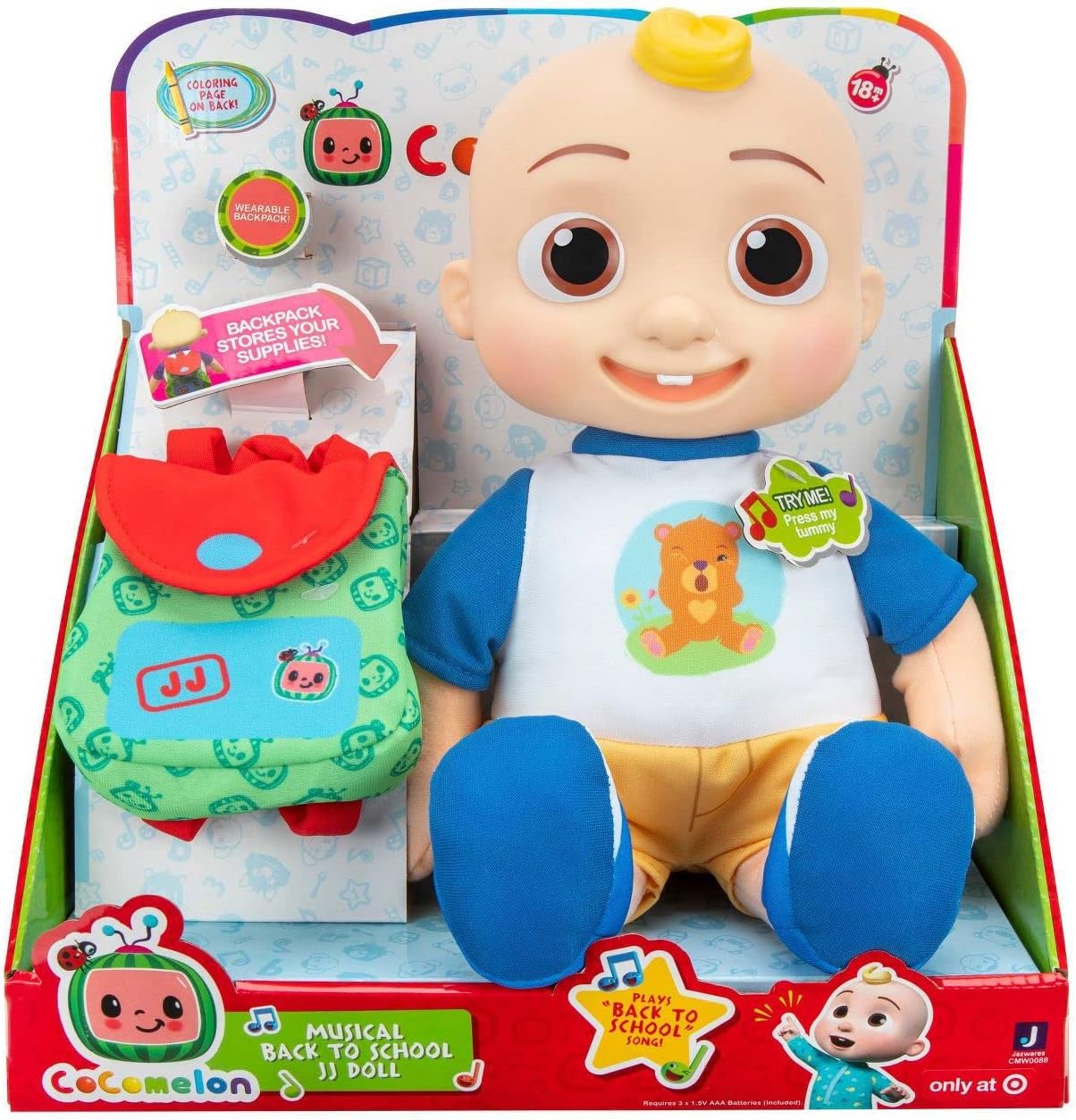 Musical Back to School JJ Doll Z130
