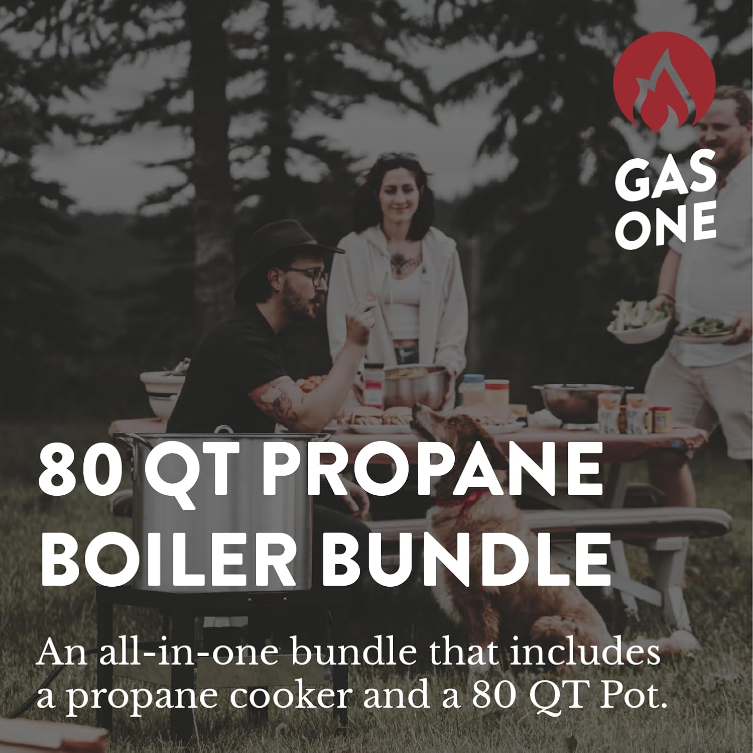 Seafood Boil Kit with Propane Burner and 80Qt Pot R344543